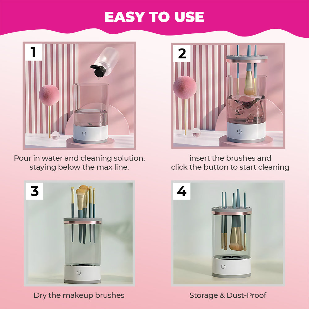 Automatic Electric Makeup Brush Cleaner – THE BROK SHOP